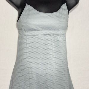 Athleta Women's S Grey Flow Yoga Wicking Breathable Built In Bra Tank Top